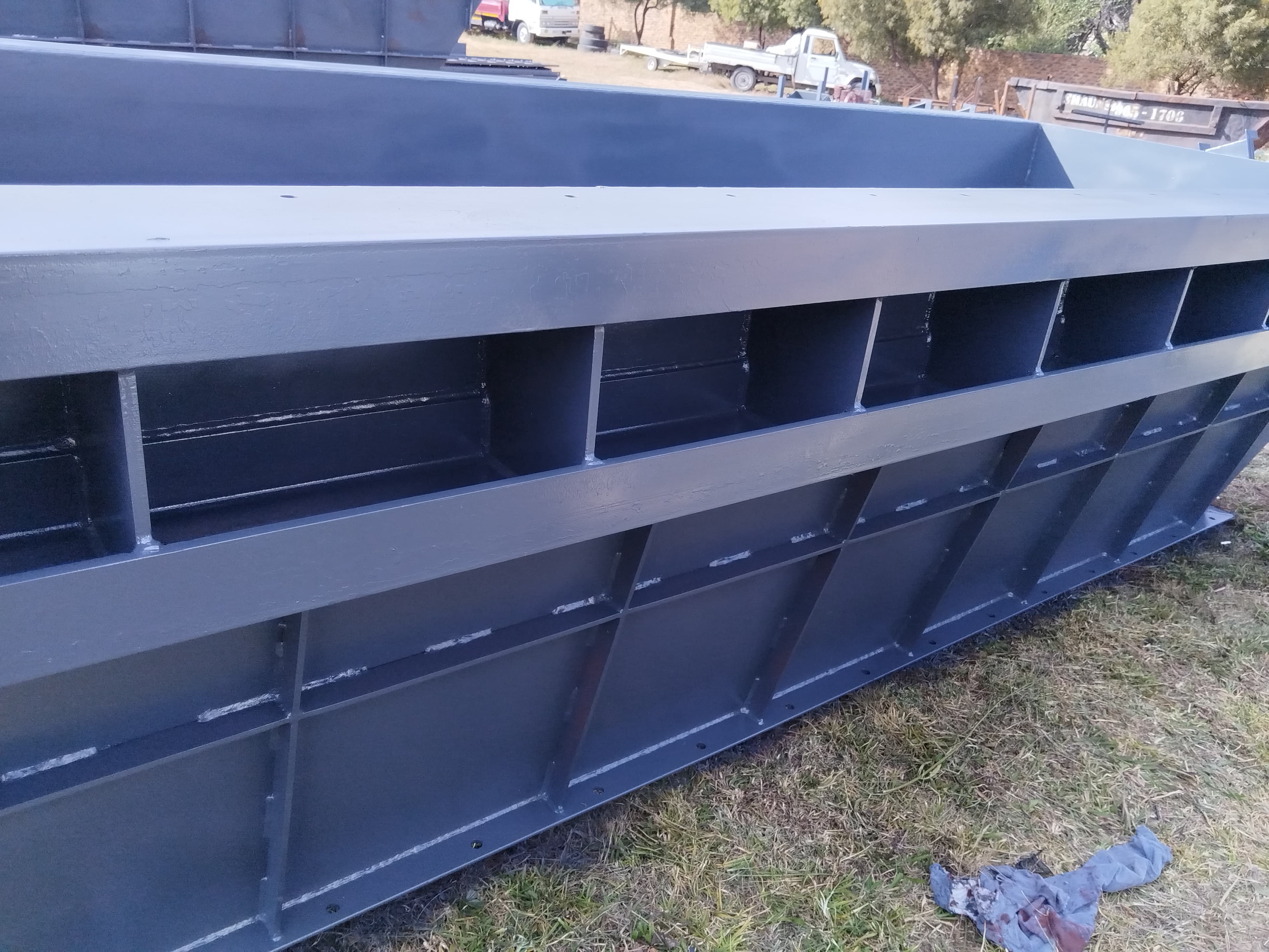 Fabricated feed bin