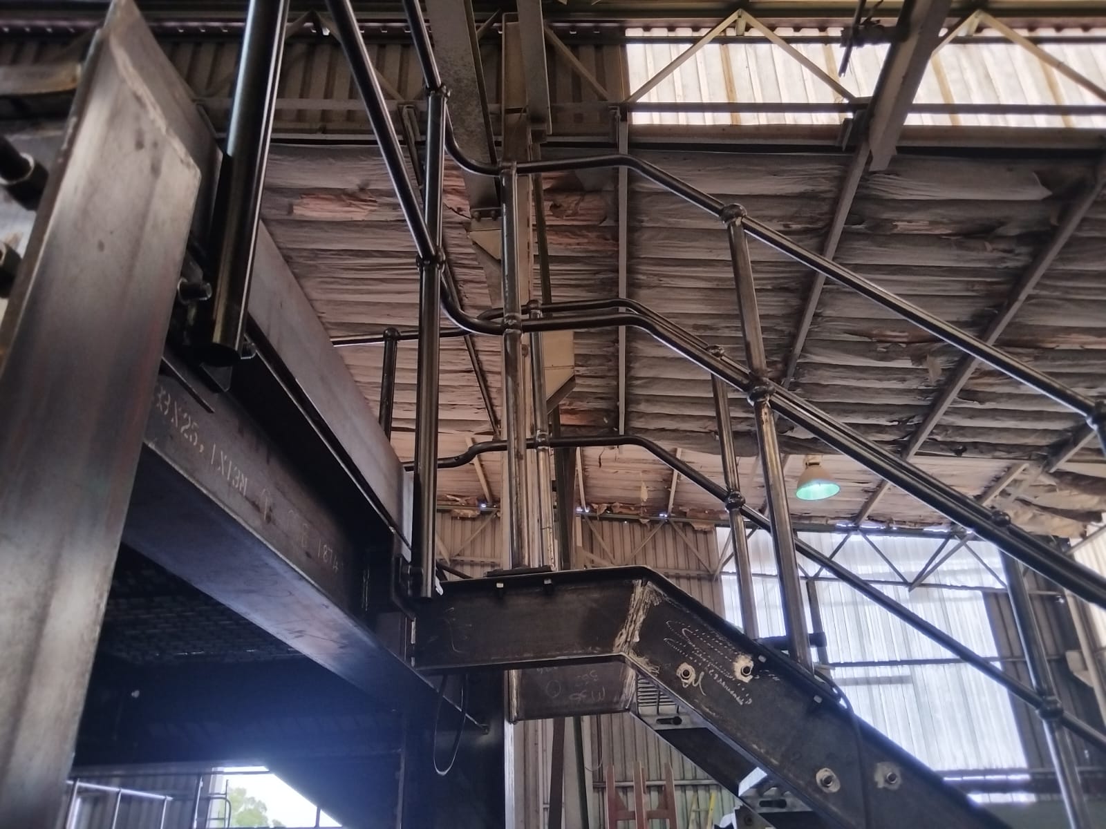 Fabricated industrial handrails